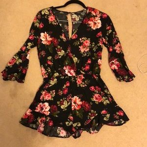 Flowy floral romper